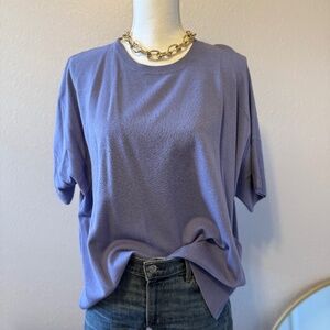Splendid Lavender Oversized Short Sleeve Sweater – Size L